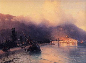 view of yalta 1867 Romantic Ivan Aivazovsky Russian Oil Paintings